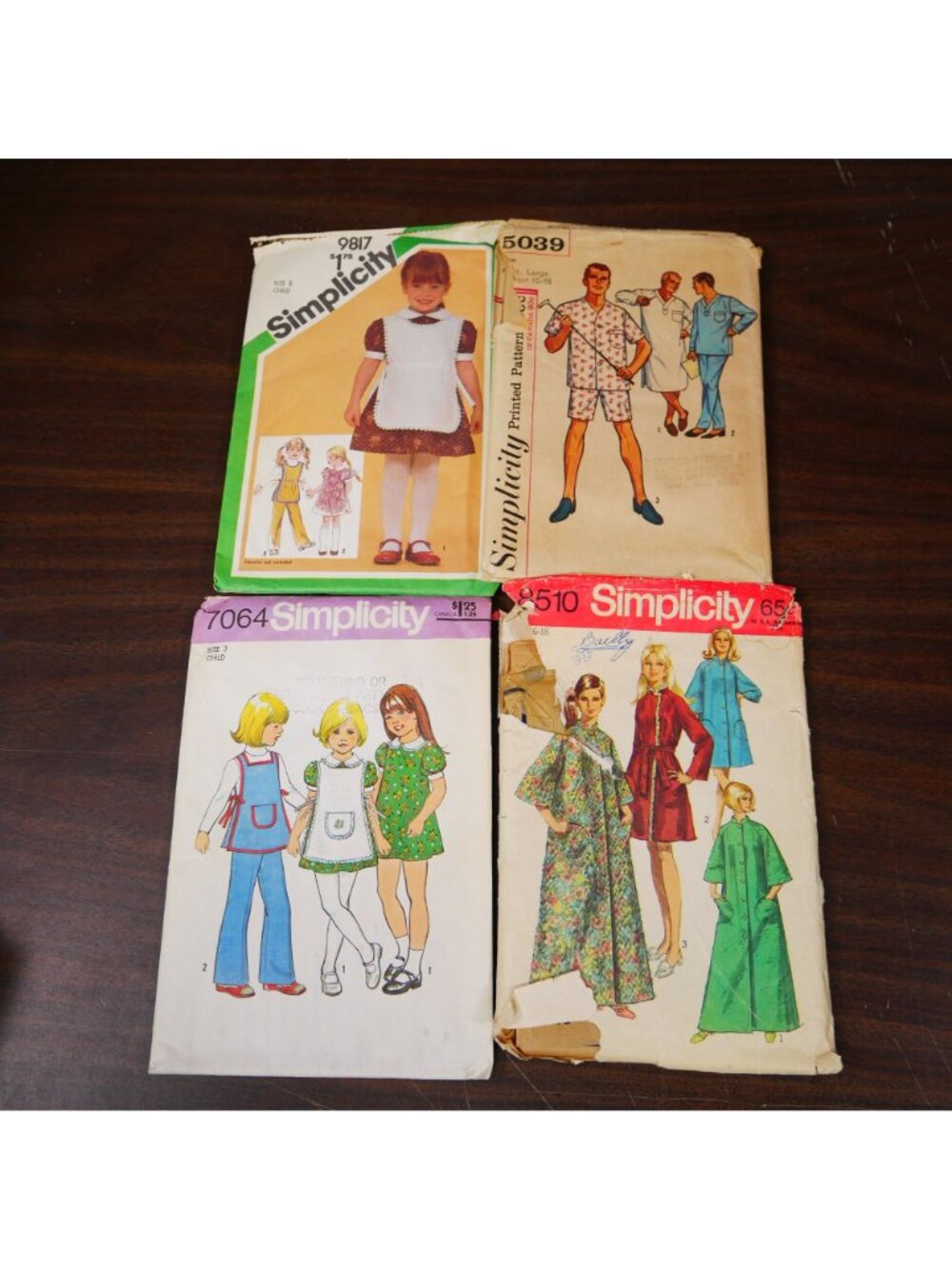 Lot Of 13 Vintage Simplicity Sewing Patterns For Women & Kids Dresses Pajamas Do - Picture 3 of 5